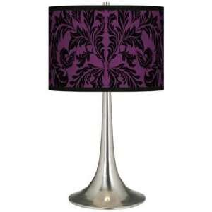  Purple Baroque Giclee Trumpet Table Lamp