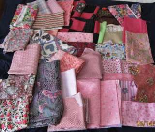 pds Quilters,Cutters Stash Cotton Pinks Calico Country Prints Sewing 