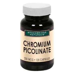  Stockbridge Naturals Chromium Picolinate, 200 mcg (120 