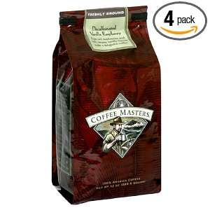  Masters Flavored Coffee, Vanilla Raspberry Decaffeinated, Ground 