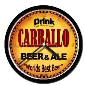  CARBALLO beer and ale cerveza wall clock 