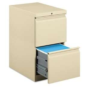   Mobile Pedestal File W/two File Drawers 22 7/8d Putty Electronics