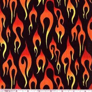  45 Wide Movin On Flames Red Fabric By The Yard Arts 