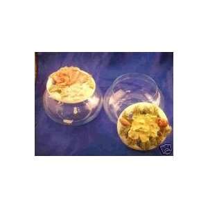  2 Glass & Poly Resin Trinket Candy Favor Box with Cover 