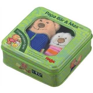 Bear and Little Max Finger Puppets Set of 2 by HABA