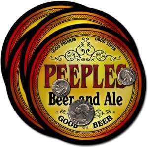  Peeples , CO Beer & Ale Coasters   4pk 