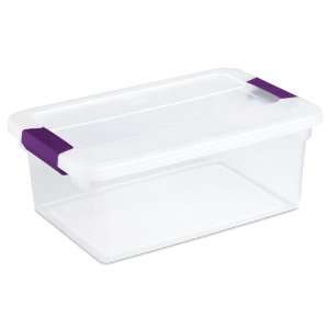 Sterilite 17531712 15 Quart ClearView Latch Storage Container with 