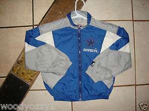 YOUTH NFL DALLAS COWBOYS STARTER FULL   ZIP JACKET SMALL WITH TWO 