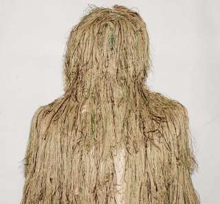 CAMOUFLAGE NET GHILLIE SUIT WITH RIFLE CAMO WRAP  31585  