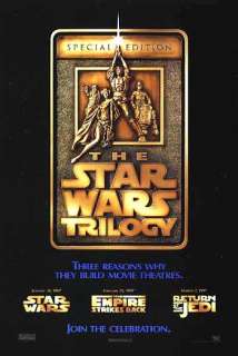 STAR WARS TRILOGY SE  97 orig D/S movie poster ADVANCE  