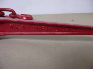 Campbell Ratchet Load CHAIN Binder for 5/16 and 3/8  