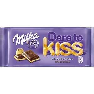 Milka Vanilla Pudding Dare to Kiss 100g Grocery & Gourmet Food