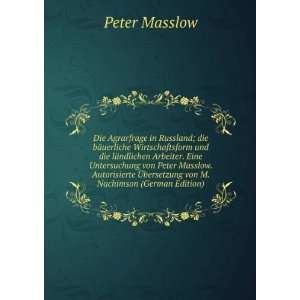   Ã?bersetzung von M. Nachimson (German Edition) Peter Masslow Books