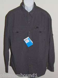 COLUMBIA Shirt New Gray Stance Lake Sport Fishing Outdoor Button Up 