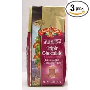 Land O Lakes International Drinking Cocoa, Triple Chocolate, 12.5 