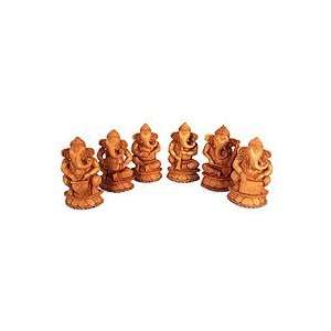  Musician Ganesha, statuettes (set of 6)