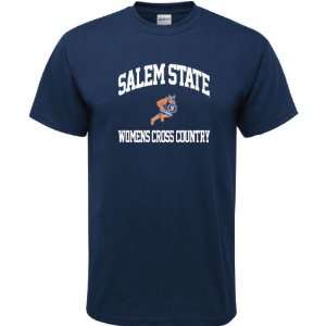  Salem State Vikings Navy Womens Cross Country Arch T 