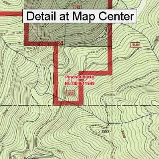  USGS Topographic Quadrangle Map   Pinchot Butte, Idaho 