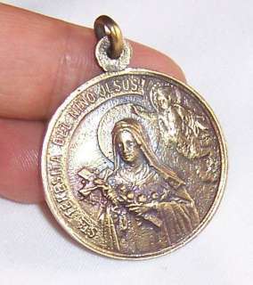 VINTAGE ST. THERESE & IMMACULATE CONCEPTION MEDAL  