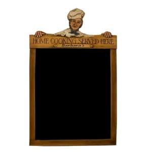  Home Cooking Served Here chalkboard woman chef item 769B 