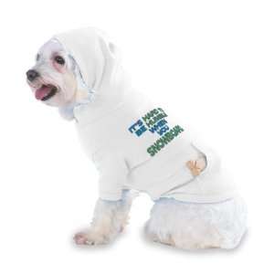   SNOWBOARD Hooded (Hoody) T Shirt with pocket for your Dog or Cat XS