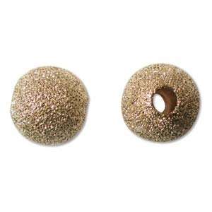  10mm Gold Plated Stardust Sparkle Round Beads (25 