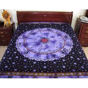  Sun Zodiac Cotton Tapestry Bed Sheet Wall Hanging
