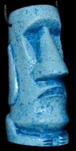 Moai Tiki Pendant by Squid Easter Island Necklace Blue  