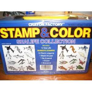    Crayon Factory Stamp & Color Sealife Collection Toys & Games