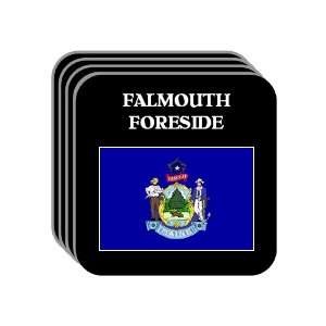 US State Flag   FALMOUTH FORESIDE, Maine (ME) Set of 4 Mini Mousepad 