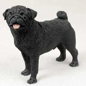  Pug Black Figurine   Gift for Dog Lovers 