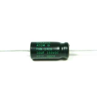 Sprague Atom 10uF 150V electrolytic capacitor tube amp  