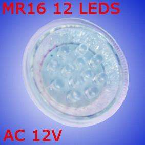 MR16 12 LED AC 12V Spot Light Bulb Seven Color Change J  
