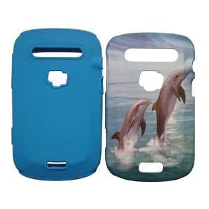 BlackBerry Bold Touch 9900 9930 Two Dolphins on Ocean Design Dual 