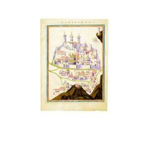   Map, Damascus Giclee Poster Print by Ptolemy , 12x16