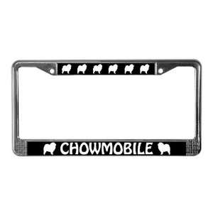  Chowmobile Rough Chow Chow Pets License Plate Frame by 