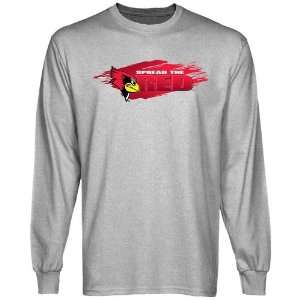   Spread The Red Brushstroke Long Sleeve T shirt  Sports