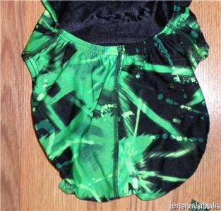 NWT Girls 24/6 SPEEDO Racing green splash SWIMSUIT $70  