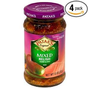 Patak Mixed Pickle , 10 Ounce Bottle (Pack of 4)  Grocery 