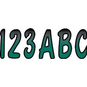   Forest Green/Black Number Factory Matched Registration Kit Automotive