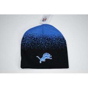  Detroit Lions Sprayed Digital Print Knit Beanie Winter Hat 