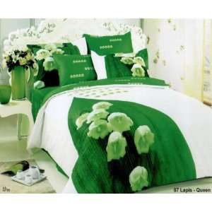  Lapis 6 Piece Duvet Cover Bedding Set White