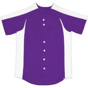  Custom Baseball Full Button Cool Mesh Jersey W/Sleeves 30 