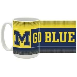  University of Michigan 15 oz Ceramic Coffee Mug   Go Blue 