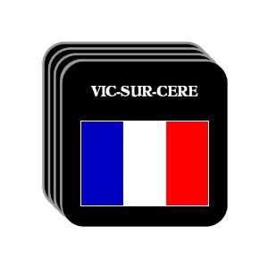  France   VIC SUR CERE Set of 4 Mini Mousepad Coasters 