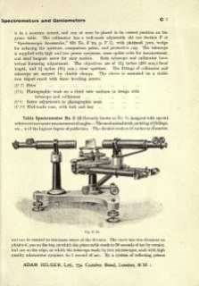 1910 Adam Hilger Scientific Instruments Catalog on CD  