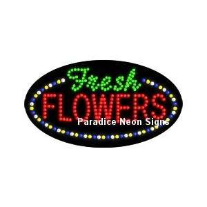  Fresh Flowers LED Sign (Oval)
