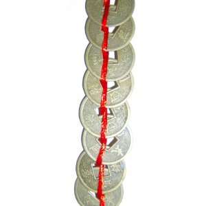  Feng Shui Tassel with 8 Chinese Coins for Auspicious Money 