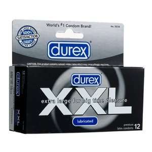  Durex XXL Lubricated Condoms,12 Condoms Health & Personal 