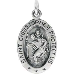  17.00X11.00 Mm,St. Christopher Medal St. Christopher Medal W/Out Chain